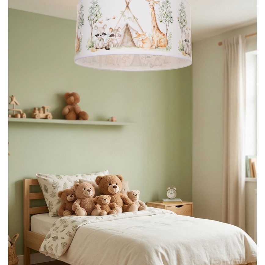 Kinder-Deckenleuchte KIDS ROOM 1xE27/60W/230V Ø 40 cm mit Tiermotiven