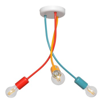 Kinder Hängeleuchte HARVARD 3xE27/15W/230V