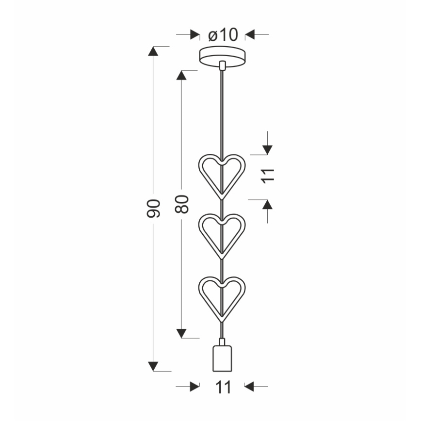 Kinder-Pendelleuchte an Kabel HETS 1xE27/20W/230V blau/weiß