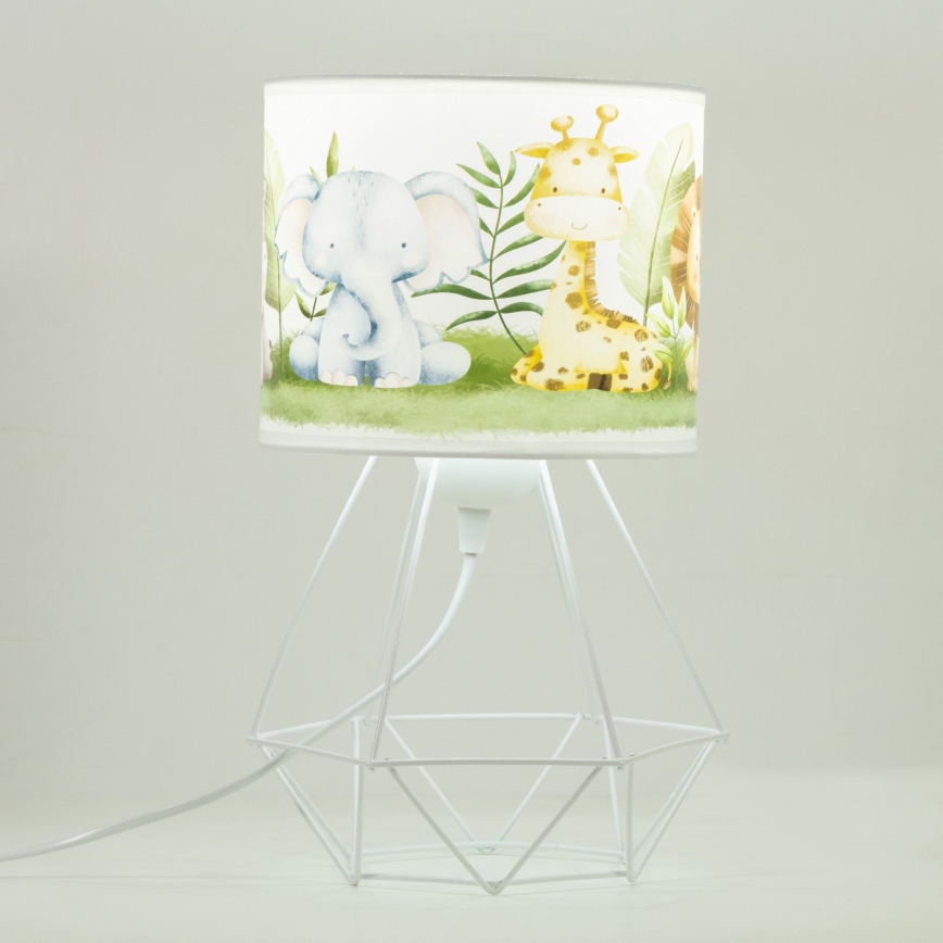 Kinder-Tischlampe KIDS ROOM 1xE27/60W/230V Ø 18 cm Dschungel