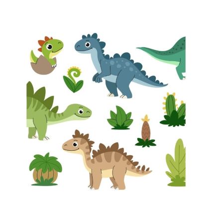 Kinder-Tischleuchte KIDS ROOM 1xE27/60W/230V Ø 18 cm Dinosaurier