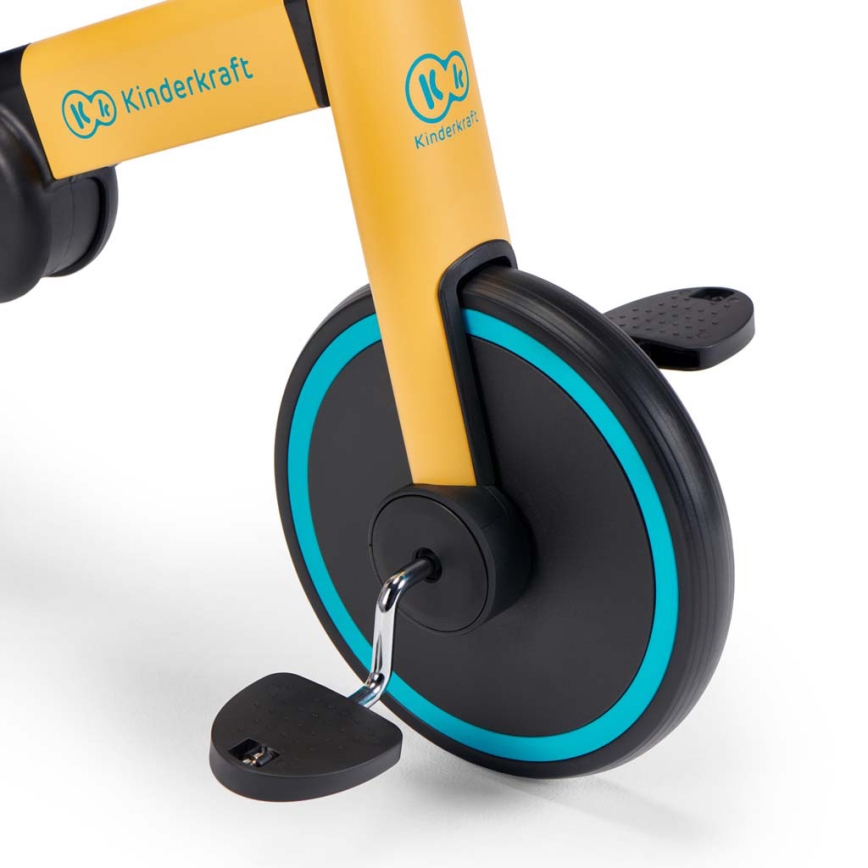 KINDERKRAFT - Kinderlaufrad 3in1 4TRIKE Gelb/Türkis