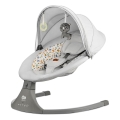 KINDERKRAFT - Altalena per bambini con melodia 2in1 LUMI grigio chiaro