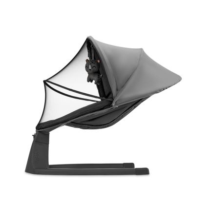 KINDERKRAFT - Altalena per bambini con melodia 2in1 LUMI grigio scuro