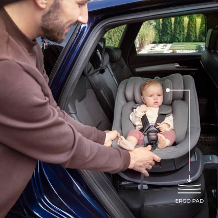 KINDERKRAFT - Autokindersitz I-GUARD i-Size 40-105 cm grau