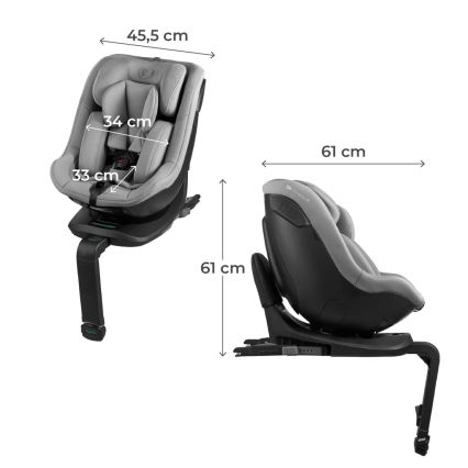 KINDERKRAFT - Autokindersitz I-GUARD i-Size 40-105 cm grau