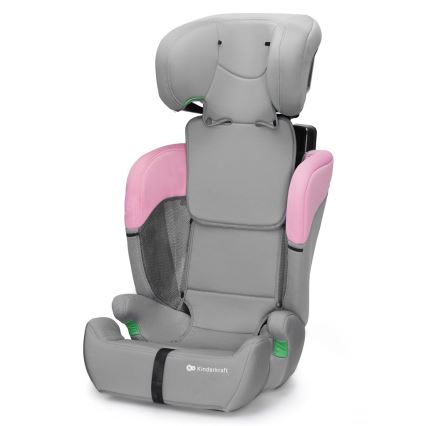 KINDERKRAFT - Autositz COMFORT UP i-Größe (76-150 cm) grau/rosa