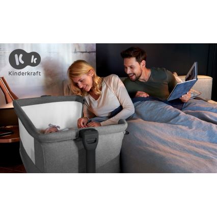 KINDERKRAFT - Babybett NESTE GROW dunkelgrau
