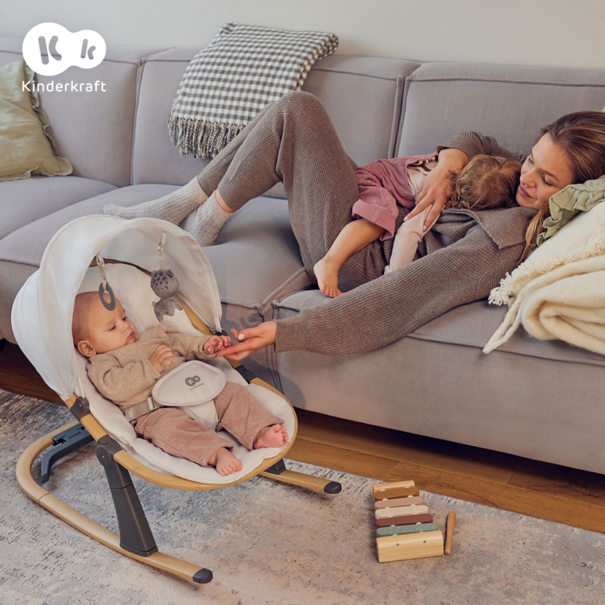 KINDERKRAFT - Babywippe ELSU grau