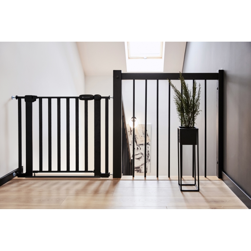 KINDERKRAFT - Barriera di sicurezza LOCK&GO 75-103 cm nero