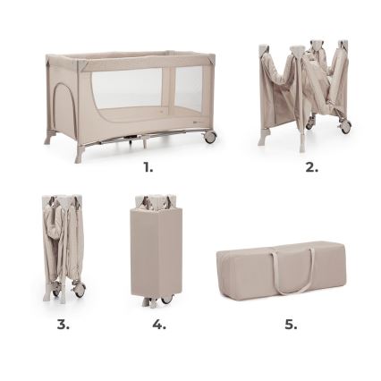 KINDERKRAFT - Berceau de voyage JOY 2 beige