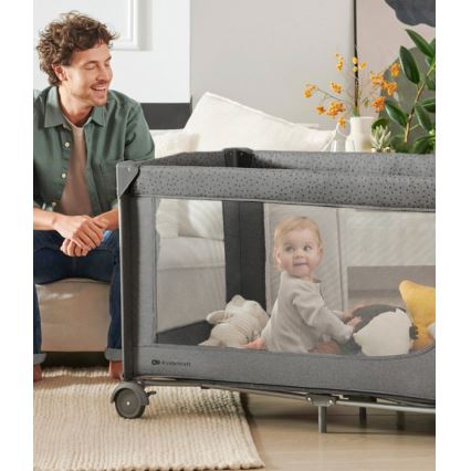KINDERKRAFT - Berceau de voyage JOY 2 gris