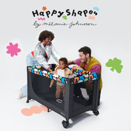KINDERKRAFT - Berceau de voyage JOY 2 Happy shapes