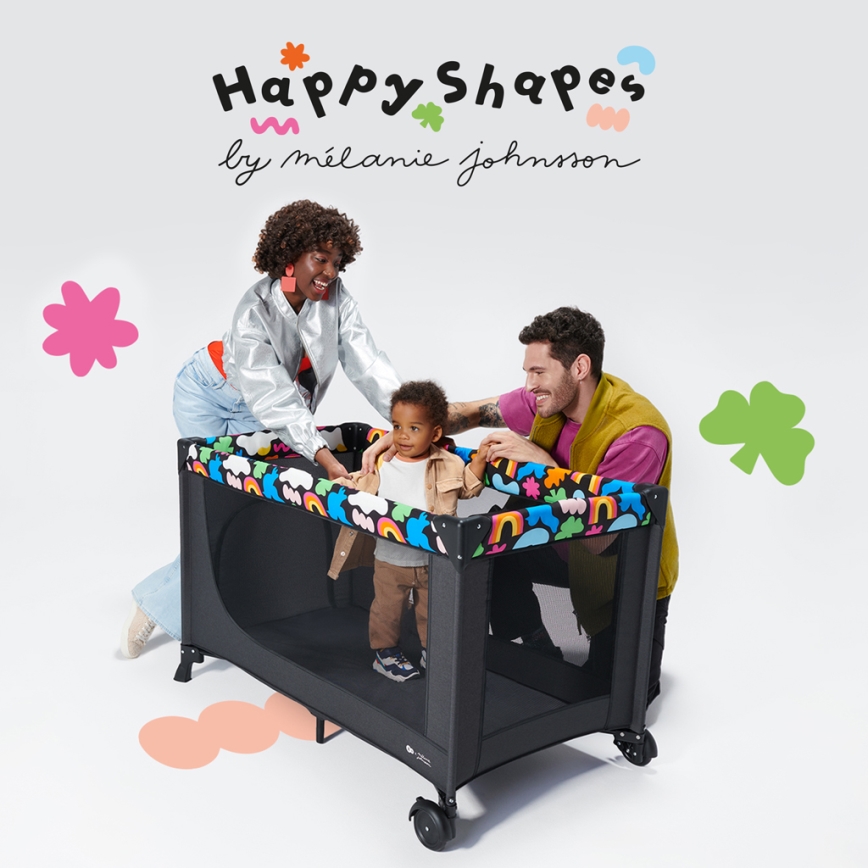 KINDERKRAFT - Berceau de voyage JOY 2 Happy shapes
