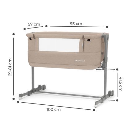 KINDERKRAFT - Berceau pour bébé NESTE GROW beige