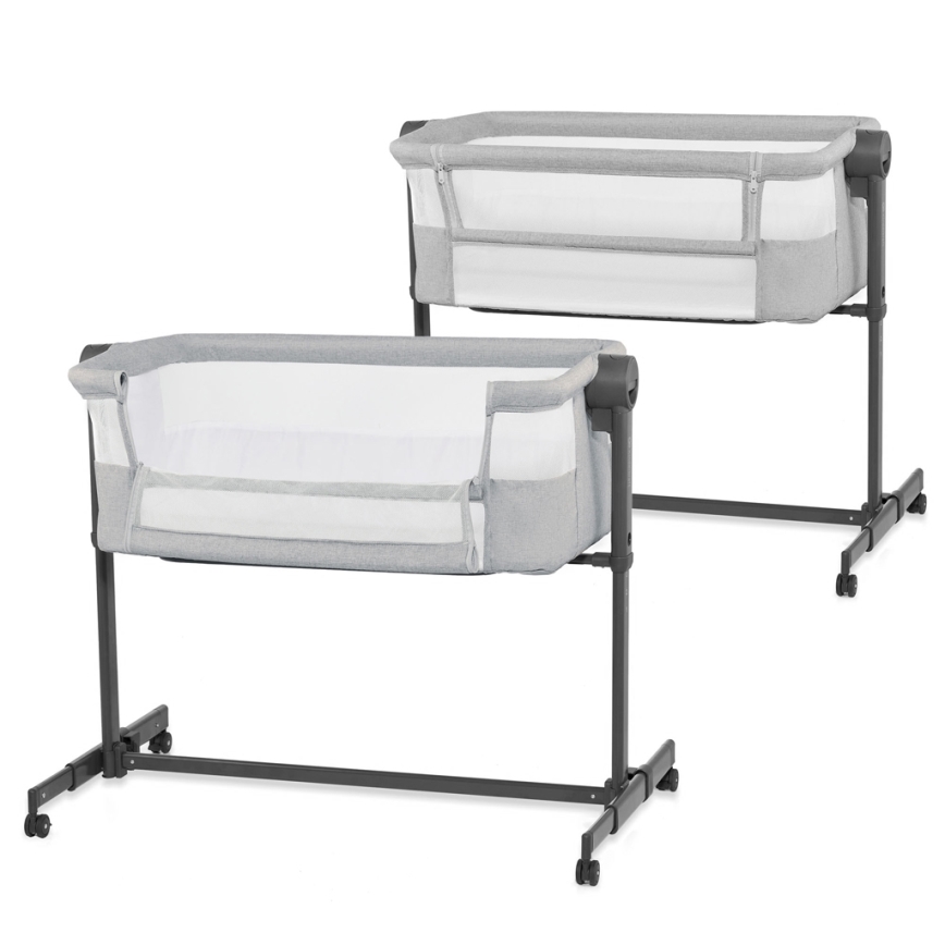 KINDERKRAFT - Berceau pour bébé NESTE UP 2 gris clair