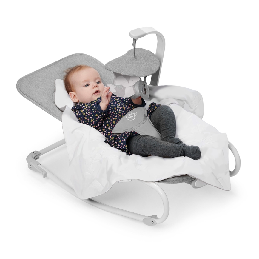 KINDERKRAFT - Berceuse vibrante pour bébé avec une mélodie FELIO 2 gris