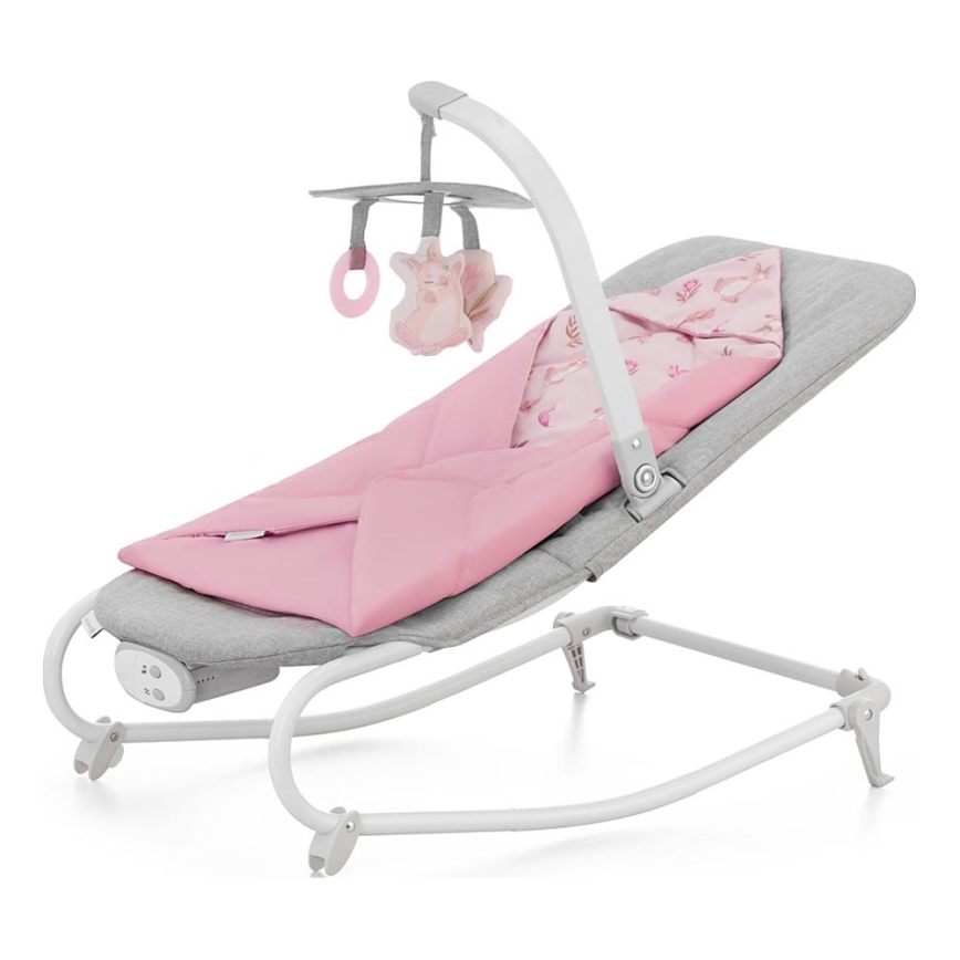 KINDERKRAFT - Berceuse vibrante pour bébé avec une mélodie FELIO 2 rose