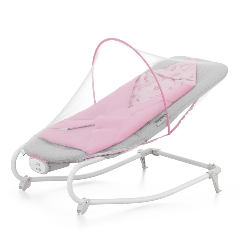 KINDERKRAFT - Berceuse vibrante pour bébé avec une mélodie FELIO 2 rose
