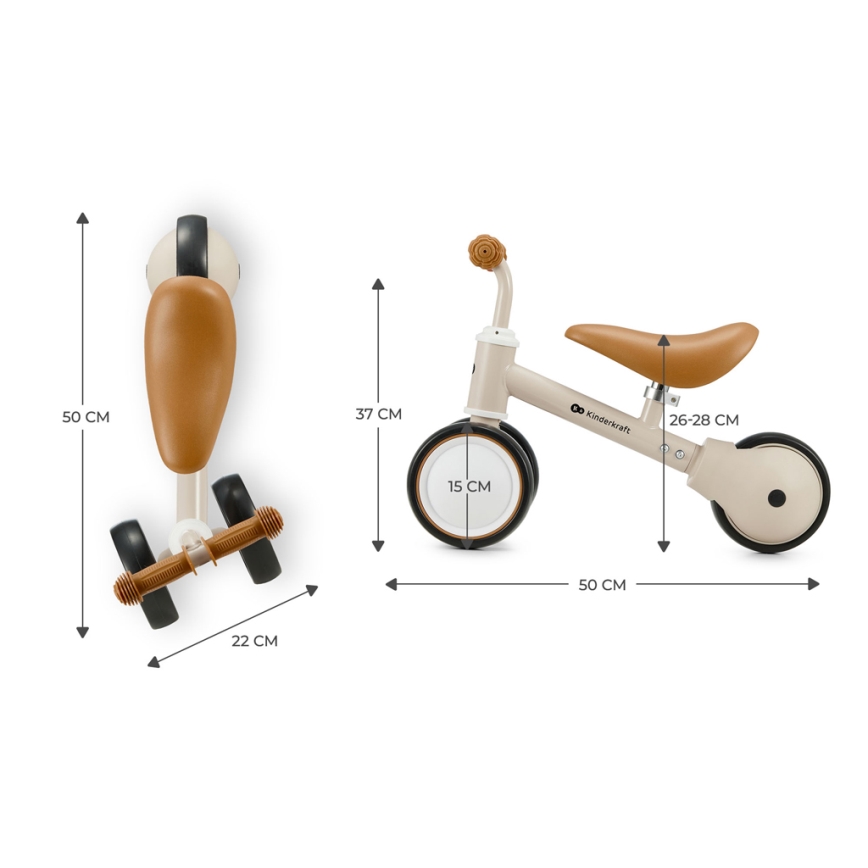 KINDERKRAFT - Bici a spinta CUTIE beige
