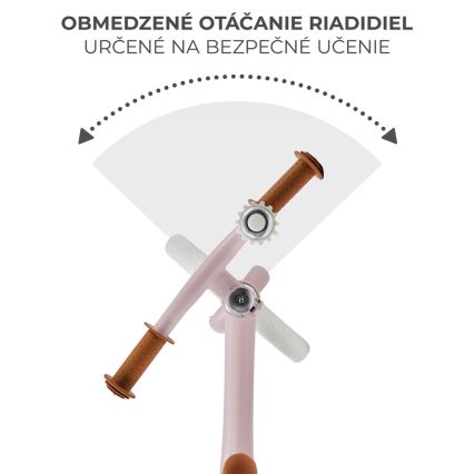 KINDERKRAFT - Bici a spinta FLY PLUS Powder rosa