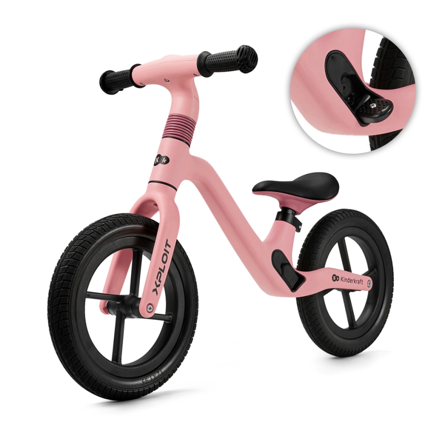 KINDERKRAFT - Bici a spinta XPLOIT Bubblegum rosa