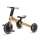 KINDERKRAFT - Bicicletta a spinta per bambini 3in1 4TRIKE giallo/menta