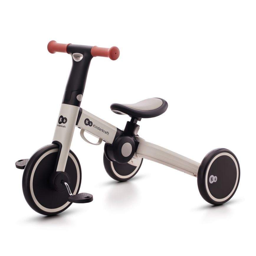 KINDERKRAFT - Bicicletta a spinta per bambini 3in1 4TRIKE grigio