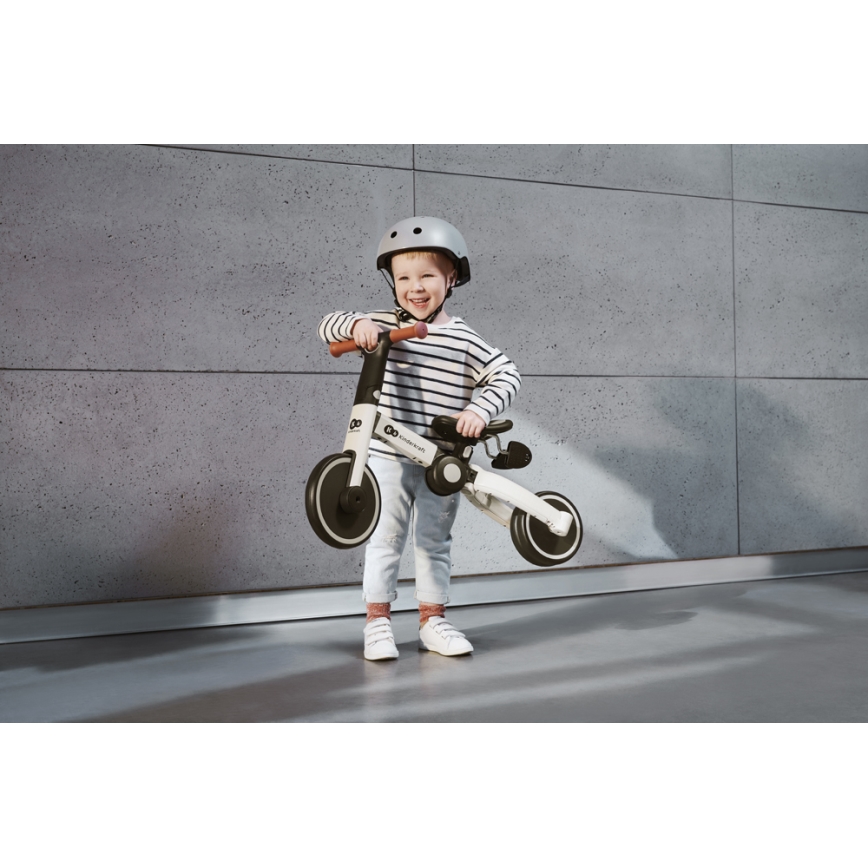 KINDERKRAFT - Bicicletta a spinta per bambini 3in1 4TRIKE grigio
