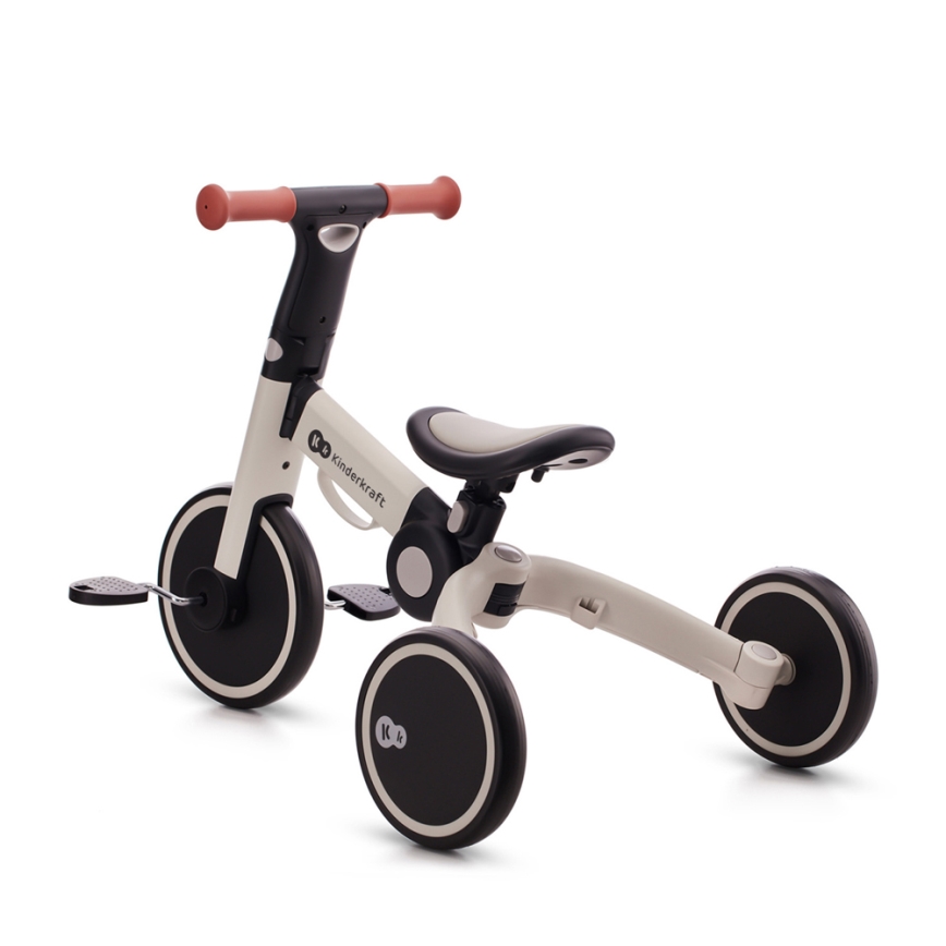 KINDERKRAFT - Bicicletta a spinta per bambini 3in1 4TRIKE grigio