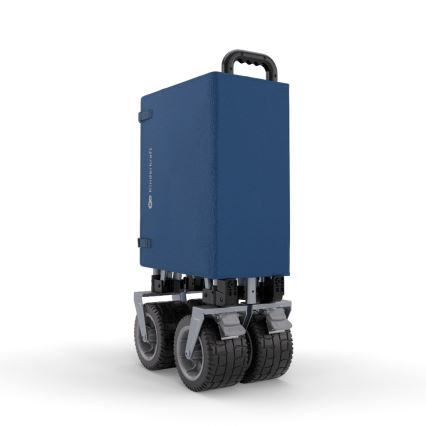KINDERKRAFT - Carrello da trasporto pieghevole WAGON ROLLSTER blu