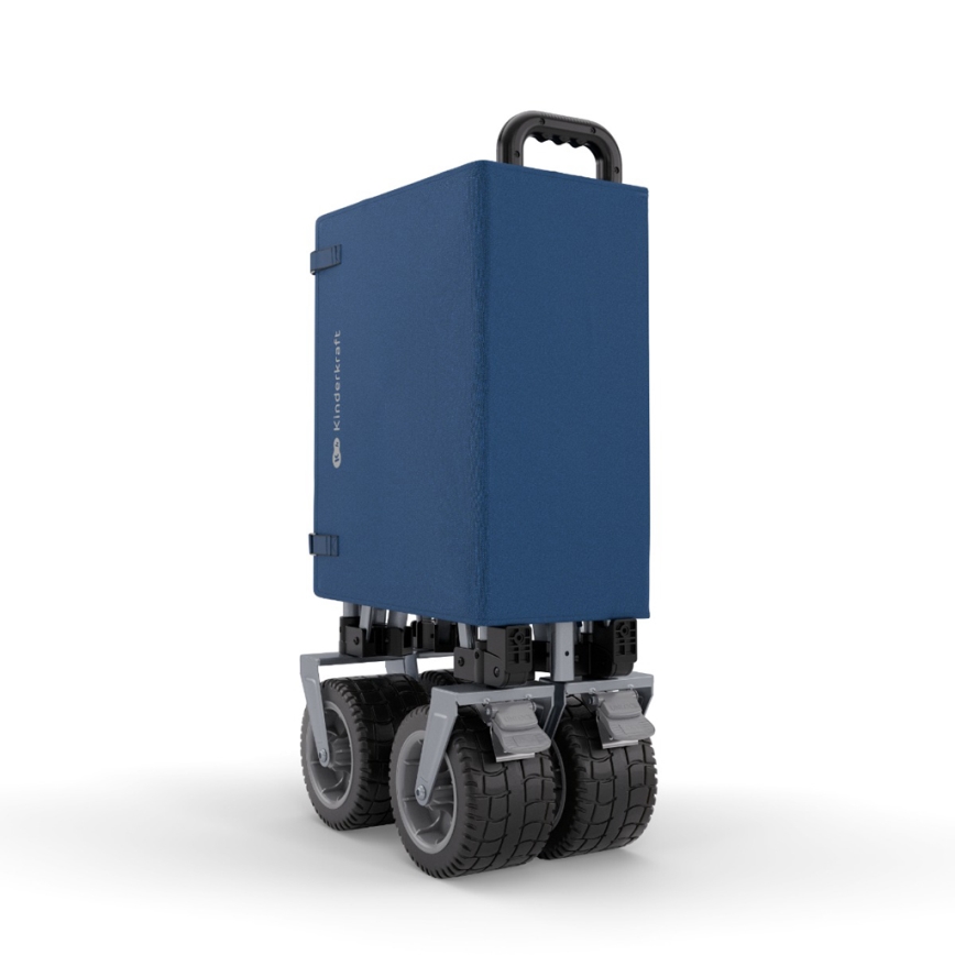 KINDERKRAFT - Carrello da trasporto pieghevole WAGON ROLLSTER blu
