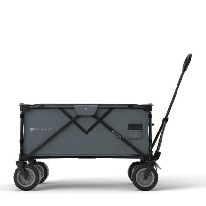 KINDERKRAFT - Carrello da trasporto pieghevole WAGON ROLLSTER grigio