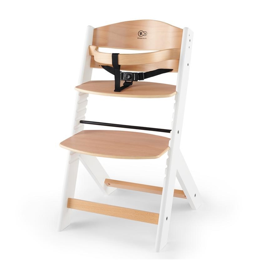 KINDERKRAFT - Chaise de repas pour bébé ENOCK blanc