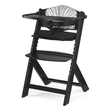 KINDERKRAFT - Chaise de repas pour enfant ENOCK Premium rembourrée, noire