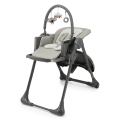KINDERKRAFT - Chaise haute 2 en 1 TUMMIE grise