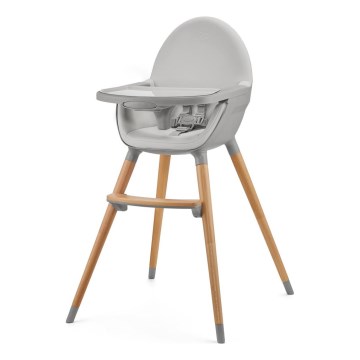 KINDERKRAFT - Chaise haute enfant FINI2 hêtre/gris
