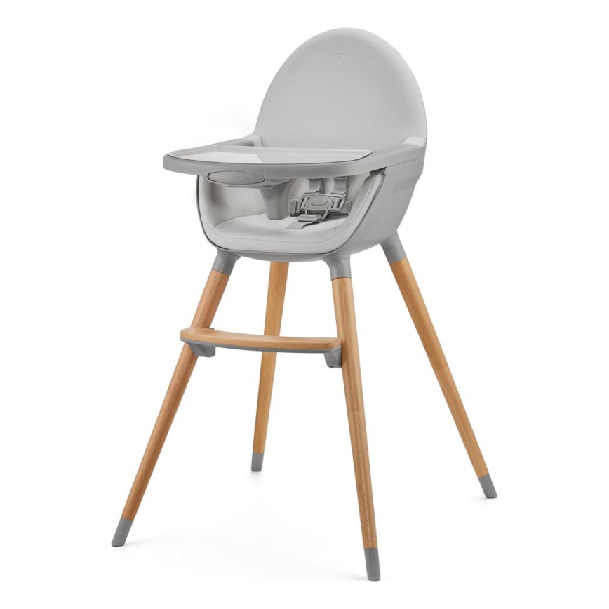 KINDERKRAFT - Chaise haute enfant FINI2 hêtre/gris