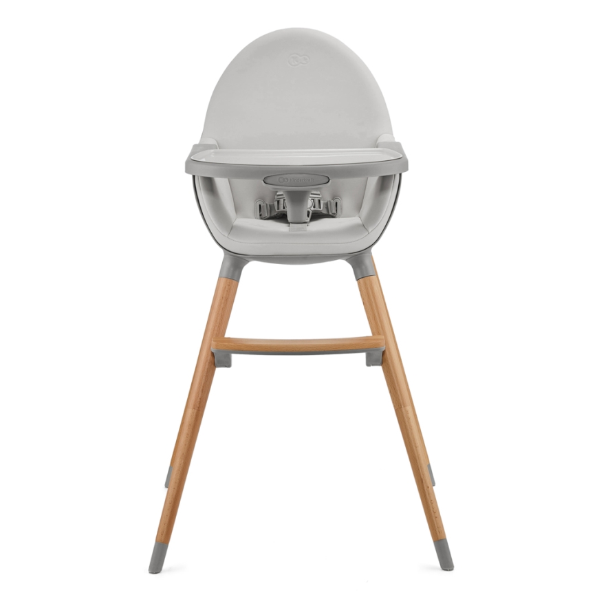 KINDERKRAFT - Chaise haute enfant FINI2 hêtre/gris