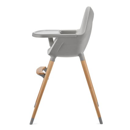 KINDERKRAFT - Chaise haute enfant FINI2 hêtre/gris