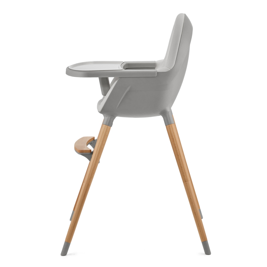 KINDERKRAFT - Chaise haute enfant FINI2 hêtre/gris