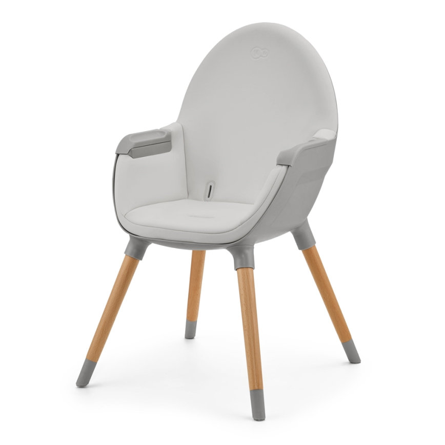 KINDERKRAFT - Chaise haute enfant FINI2 hêtre/gris