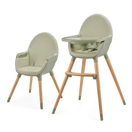 KINDERKRAFT - Chaise haute enfant FINI2 hêtre/vert