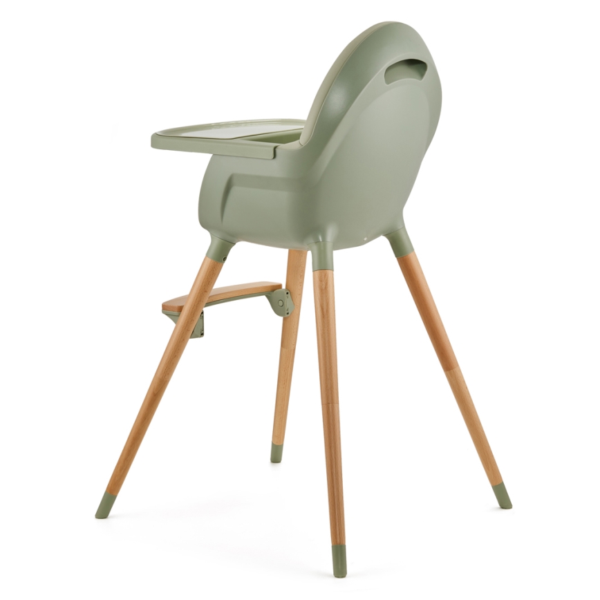 KINDERKRAFT - Chaise haute enfant FINI2 hêtre/vert