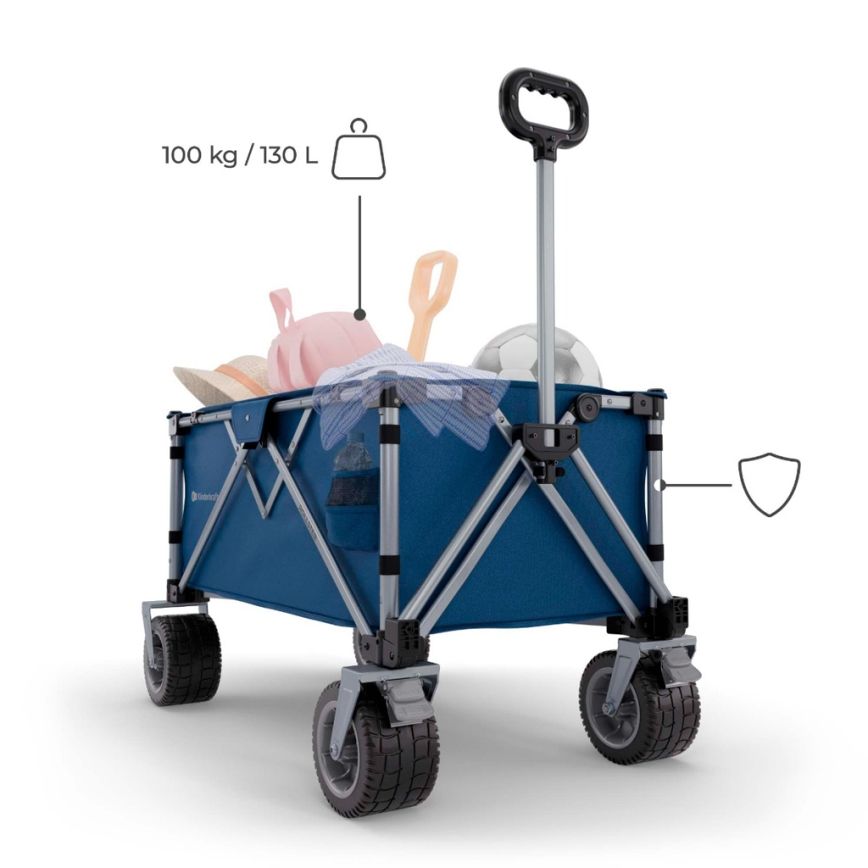 KINDERKRAFT - Chariot de transport pliable WAGON ROLLSTER bleu