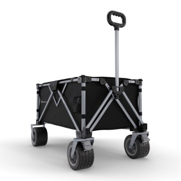 KINDERKRAFT - Chariot de transport pliable WAGON ROLLSTER noir