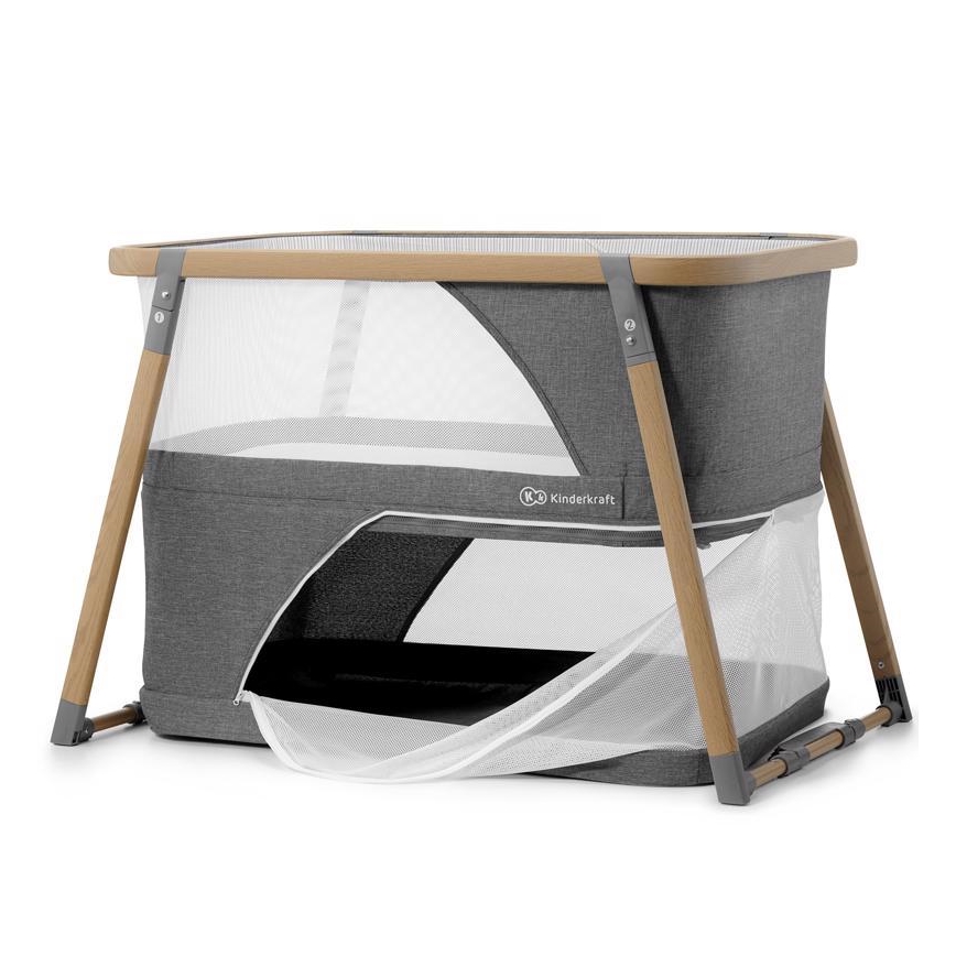 KINDERKRAFT - Culla da viaggio 4in1 SOFI grigio