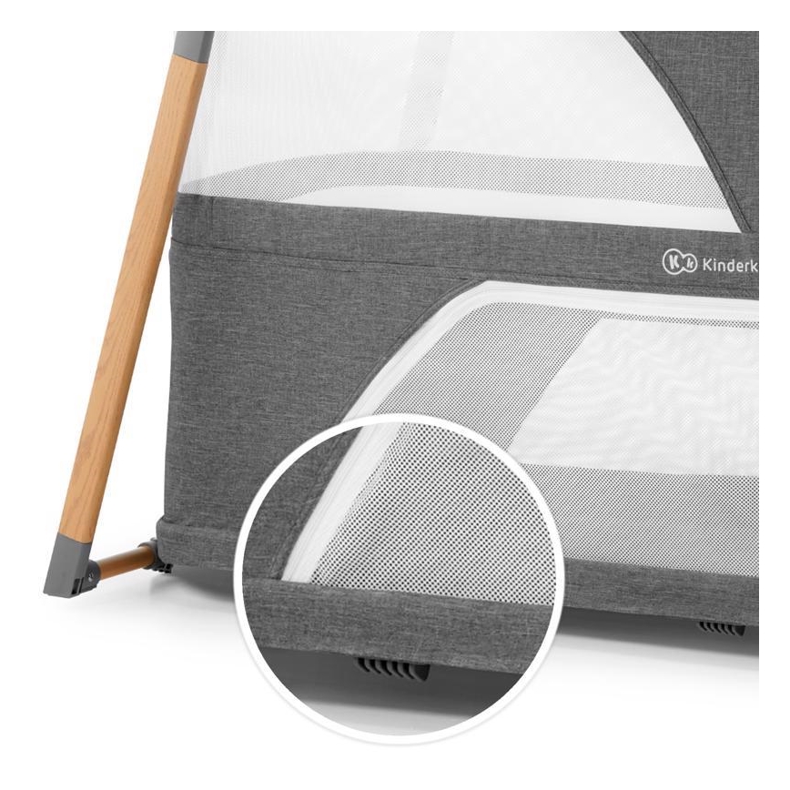 KINDERKRAFT - Culla da viaggio 4in1 SOFI grigio