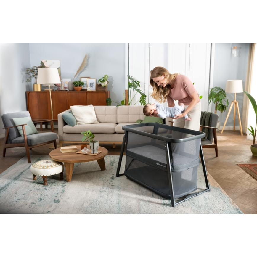 KINDERKRAFT - Culla da viaggio 4in1 SOFI PLUS grigio scuro