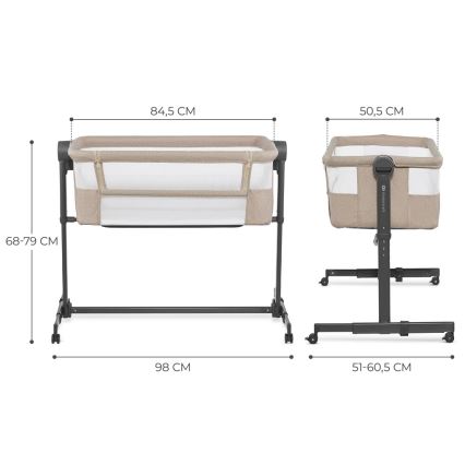 KINDERKRAFT - Culla per bambini NESTE UP 2 beige